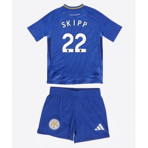 Leicester City Oliver Skipp #22 Domaci Dres za Dječji 2024-25 Kratak Rukavima (+ kratke hlače)